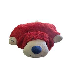 Pillow Pets Limited Edition 2011 Red White Blue  Dog Plush Stars USA 18” America